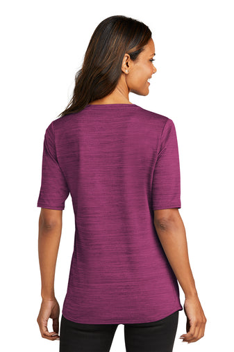 Port Authority Women's Stretch Heather Open Neck Top