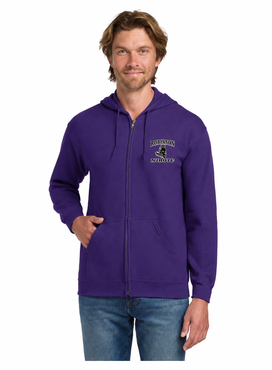Gildan Heavy Blend Full-Zip Hooded Sweatshirt - Robinson High School