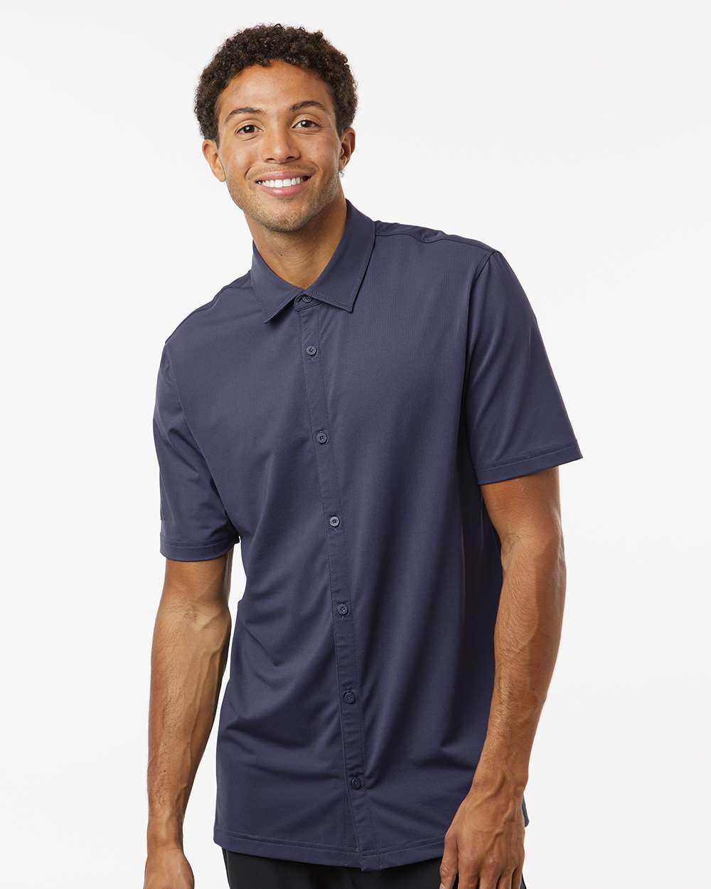 Adidas Full Button Down Short Sleeve Shirt