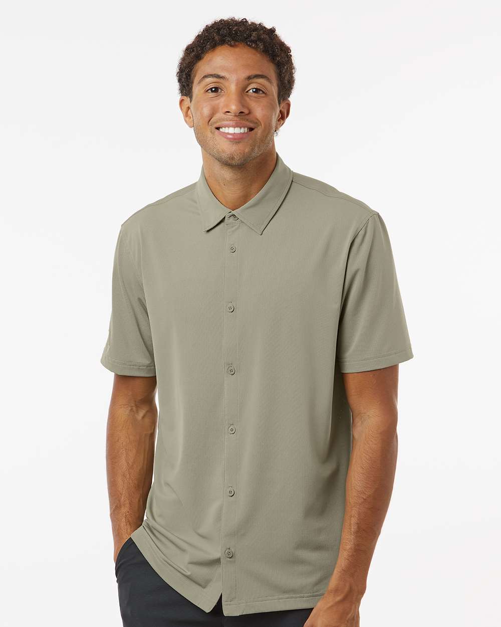 Adidas Full Button Down Short Sleeve Shirt