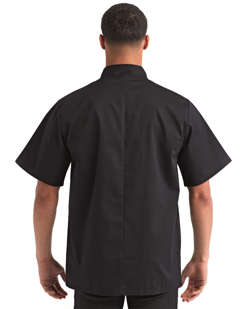 Unisex Ten Studded Front Short Sleeve Chef Coat