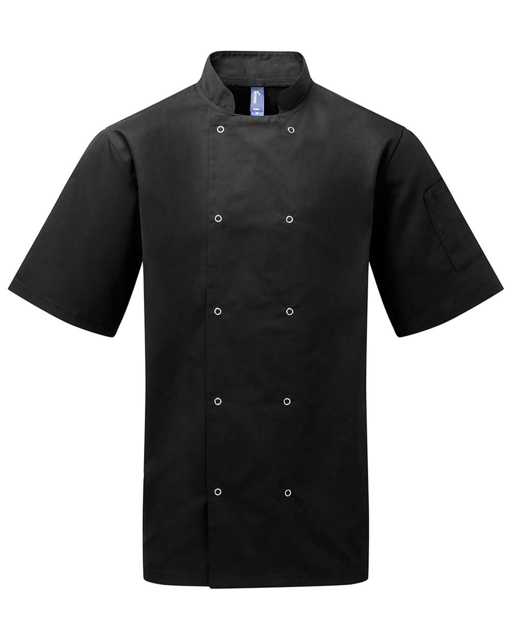 Unisex Ten Studded Front Short Sleeve Chef Coat