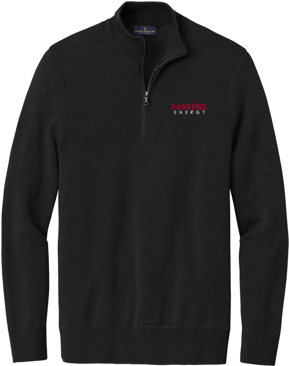 Brooks Brothers Washable Merino Birdseye 1/4-Zip Sweater