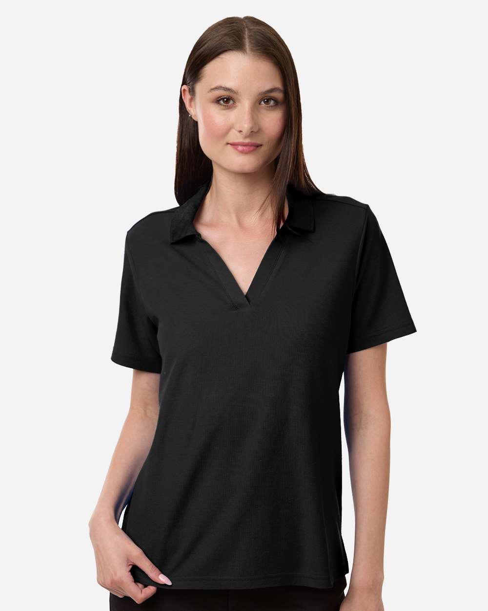 Core 365 Women's Resolve CVC Performance Pique Polo with custom logo embroidery