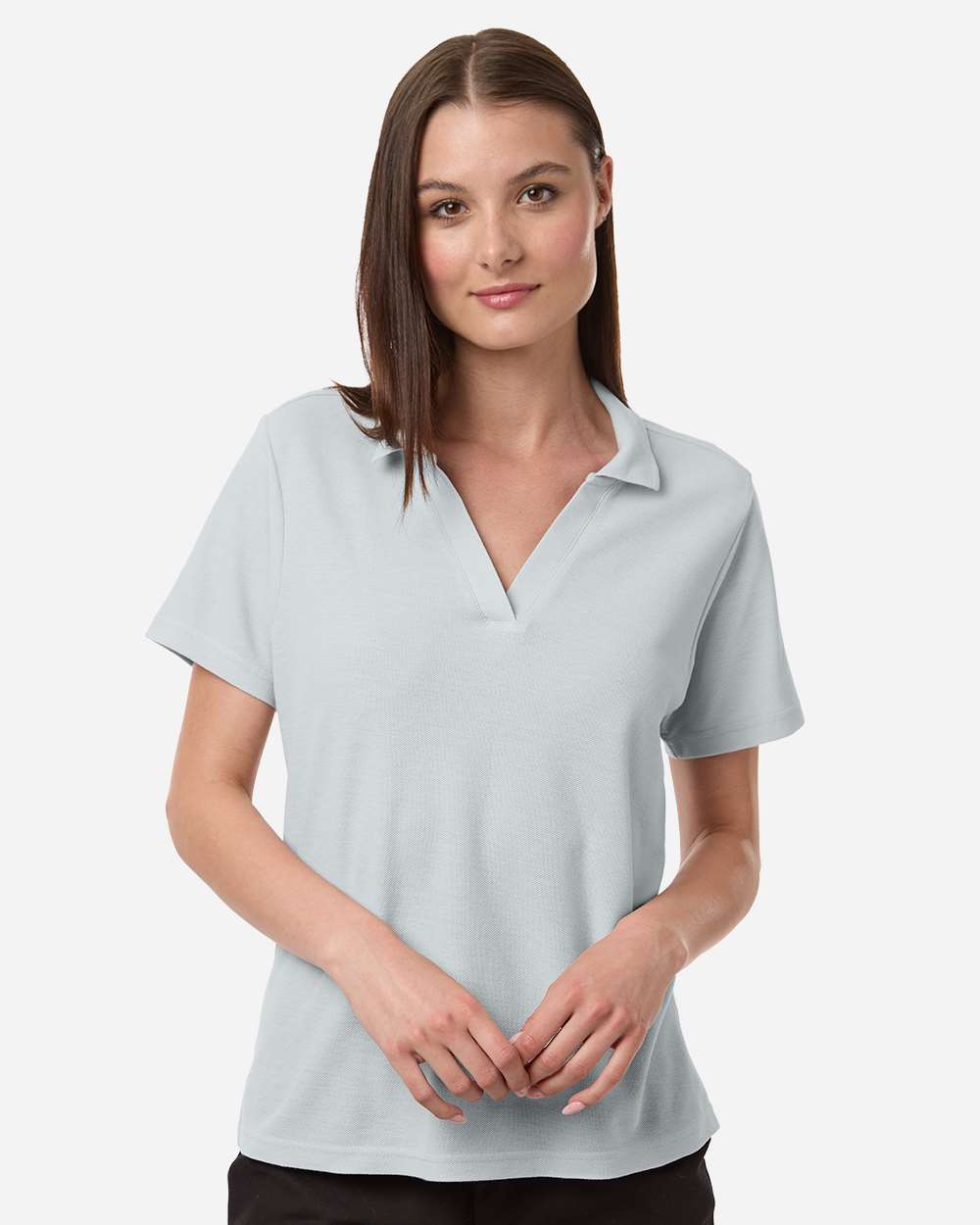 Core 365 Women's Resolve CVC Performance Pique Polo with custom logo embroidery
