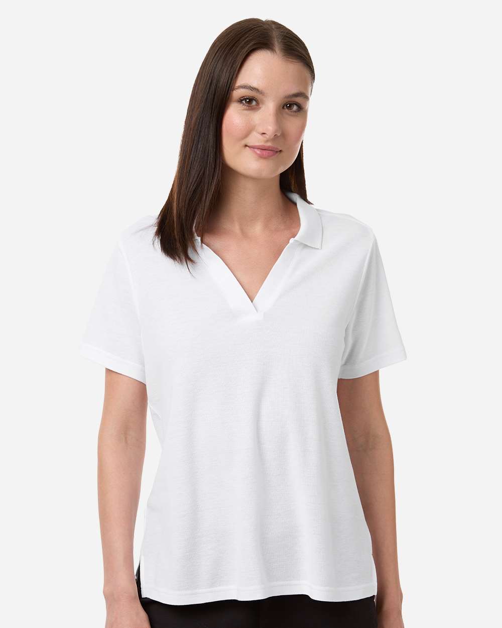 Core 365 Women's Resolve CVC Performance Pique Polo with custom logo embroidery
