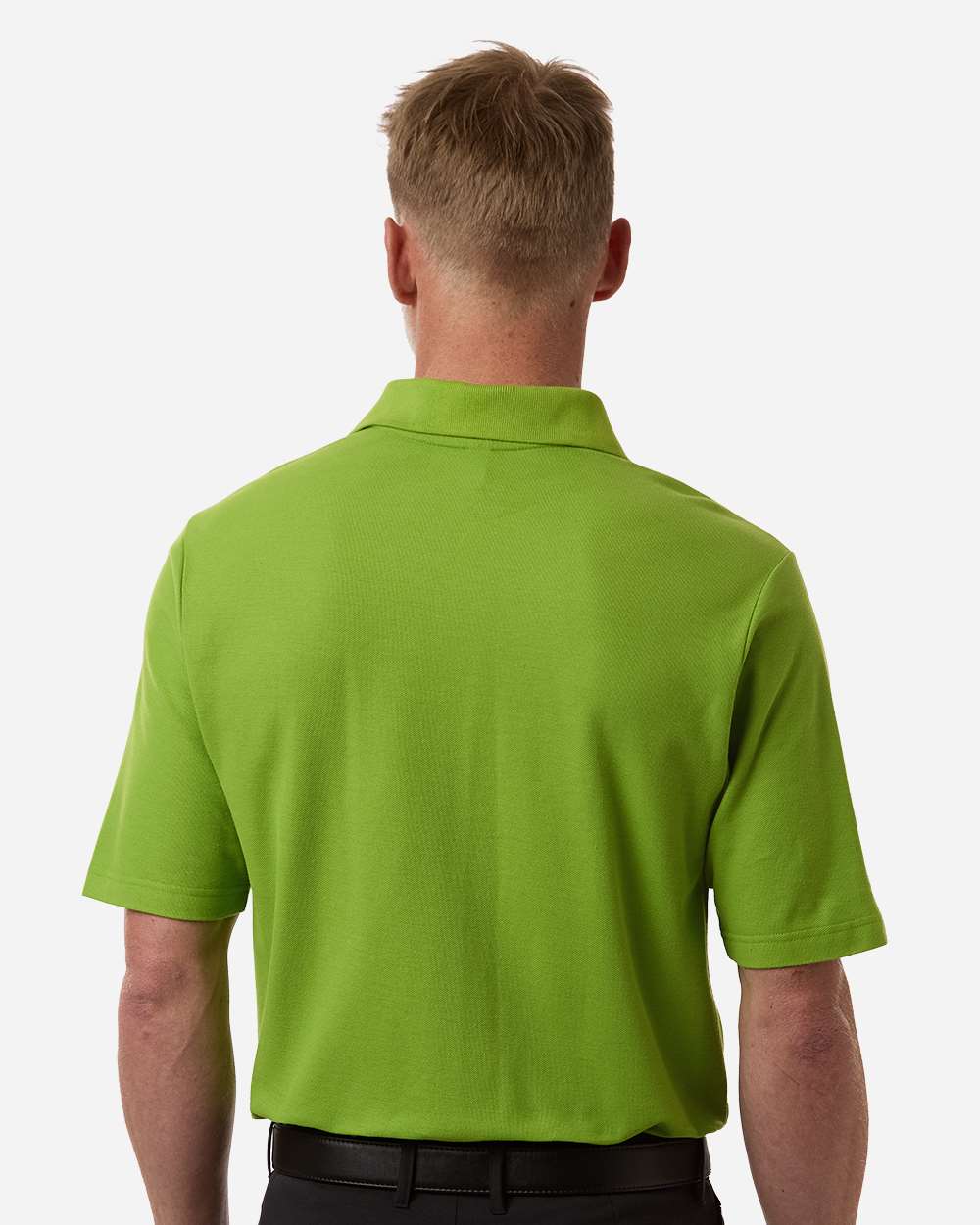 Core 365 Men's Resolve CVC Performance Pique Polo with custom logo embroidery