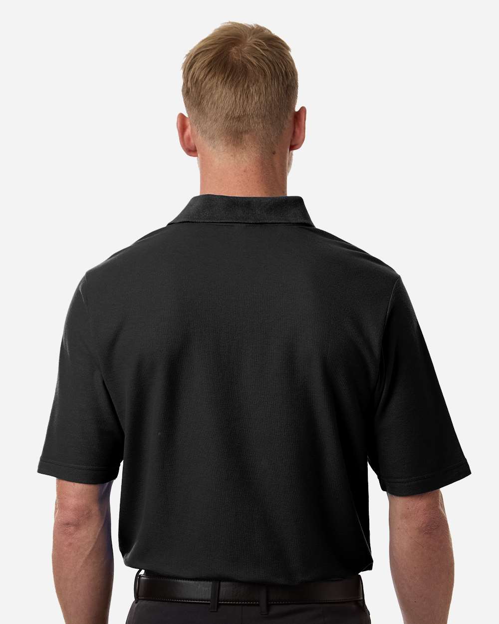 Core 365 Men's Tall Resolve CVC Performance Pique Polo with custom logo embroidery
