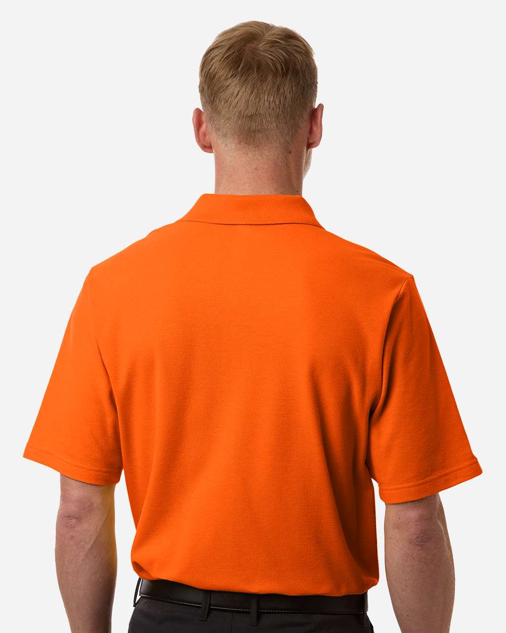 Core 365 Men's Resolve CVC Performance Pique Polo with custom logo embroidery
