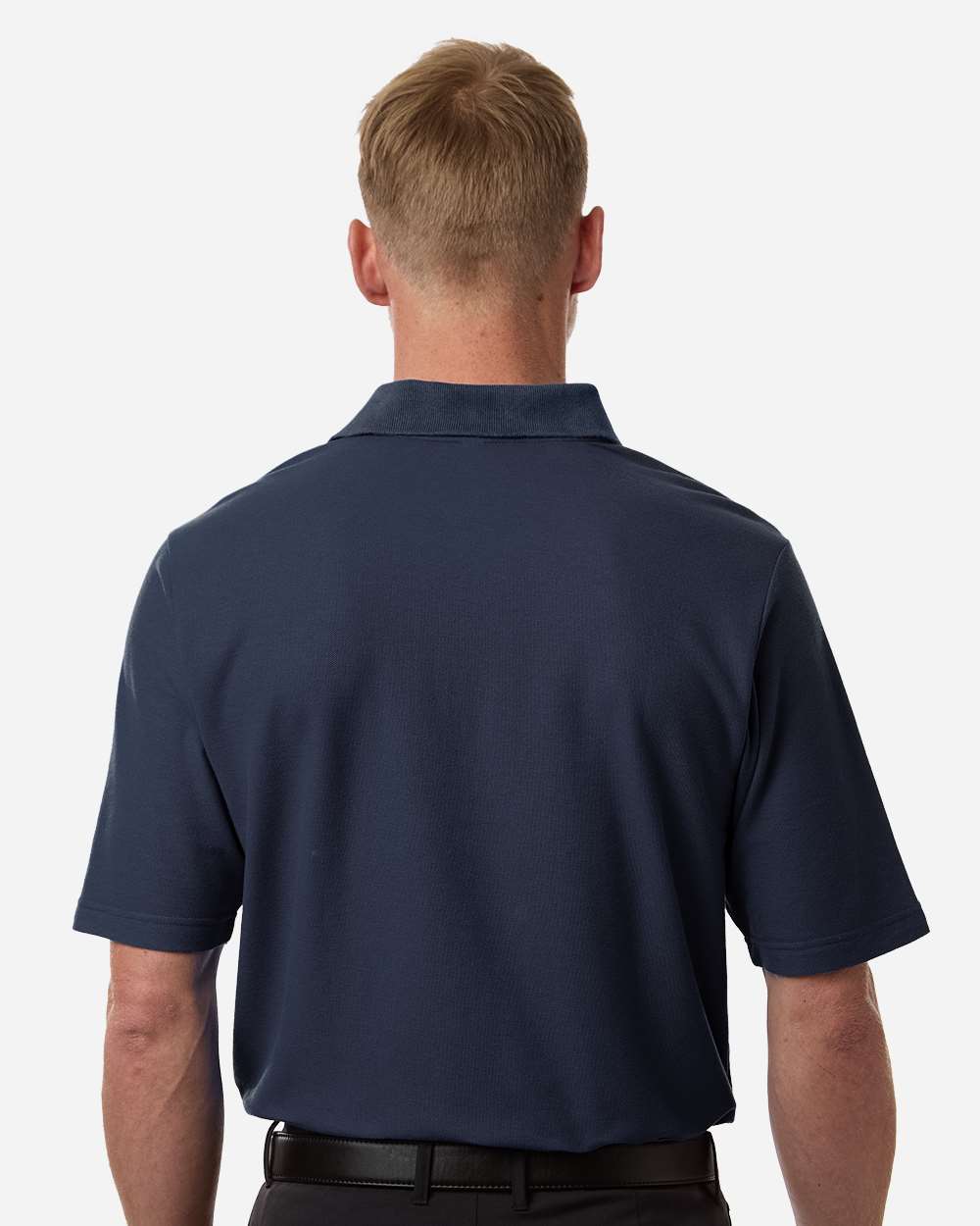 Core 365 Men's Tall Resolve CVC Performance Pique Polo with custom logo embroidery