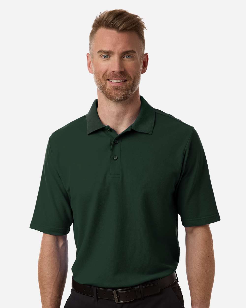 Core 365 Men's Resolve CVC Performance Pique Polo with custom logo embroidery