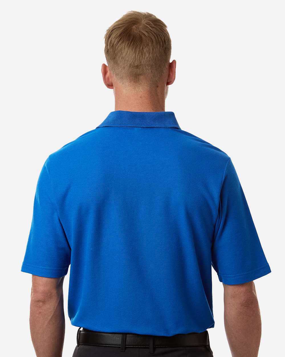 Core 365 Men's Tall Resolve CVC Performance Pique Polo with custom logo embroidery