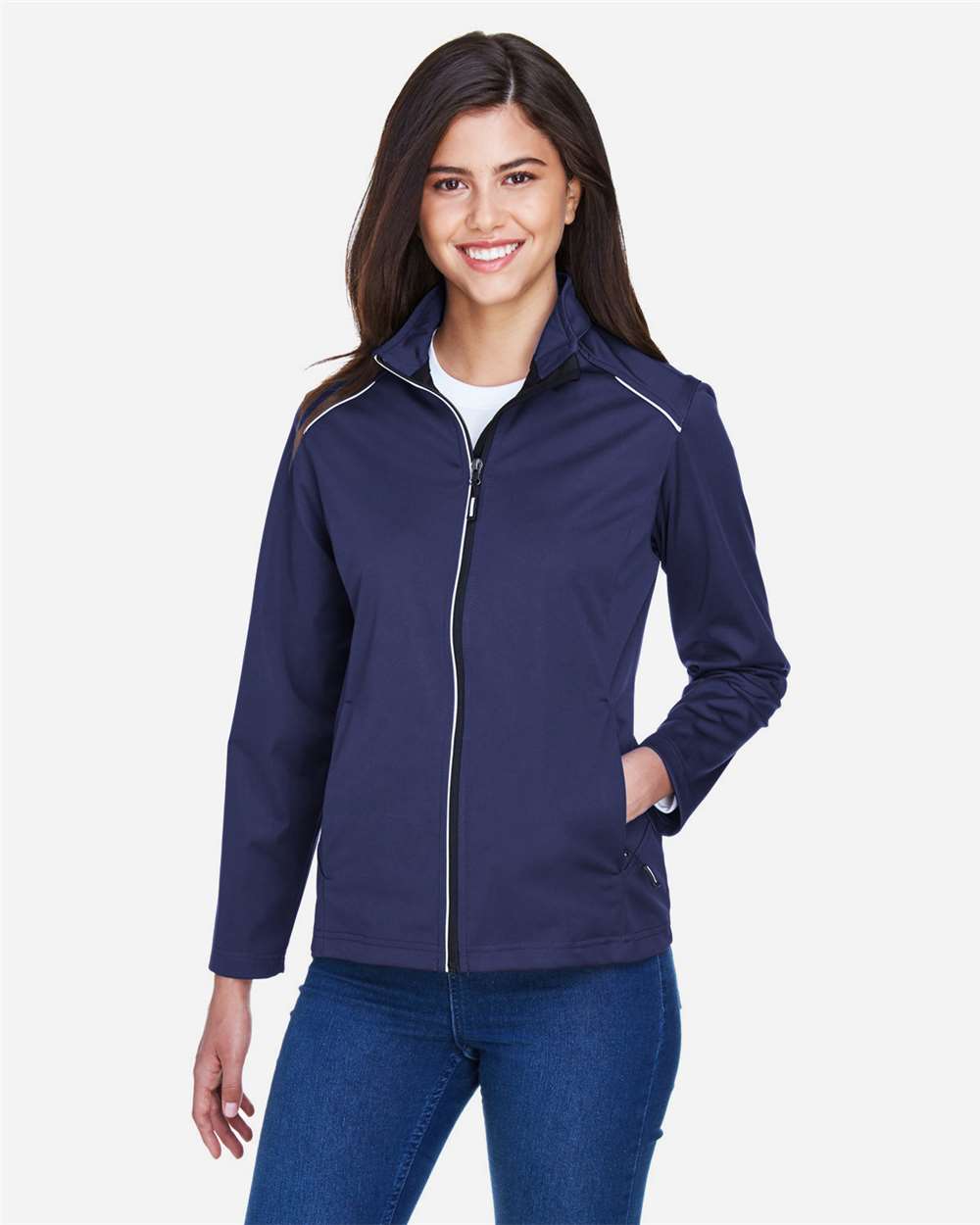 Core365 Women's Techno Lite Three-Layer Knit Tech-Shell