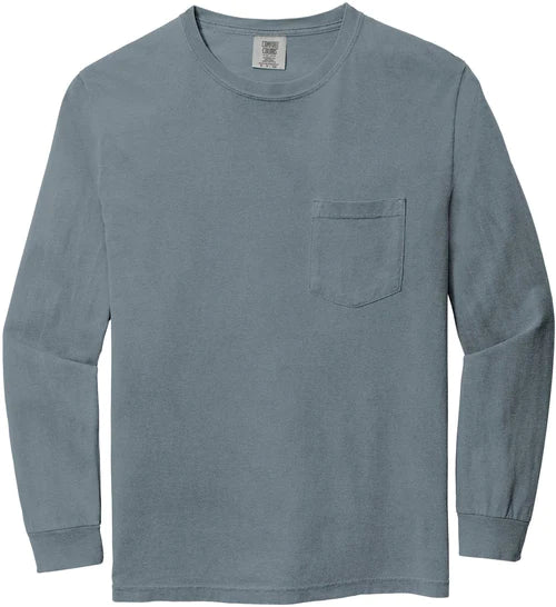 Comfort Colors Heavyweight Ring Spun Long Sleeve Pocket Tee