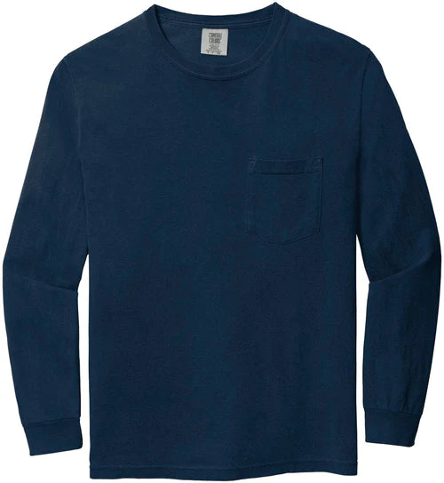 Comfort Colors Heavyweight Ring Spun Long Sleeve Pocket Tee