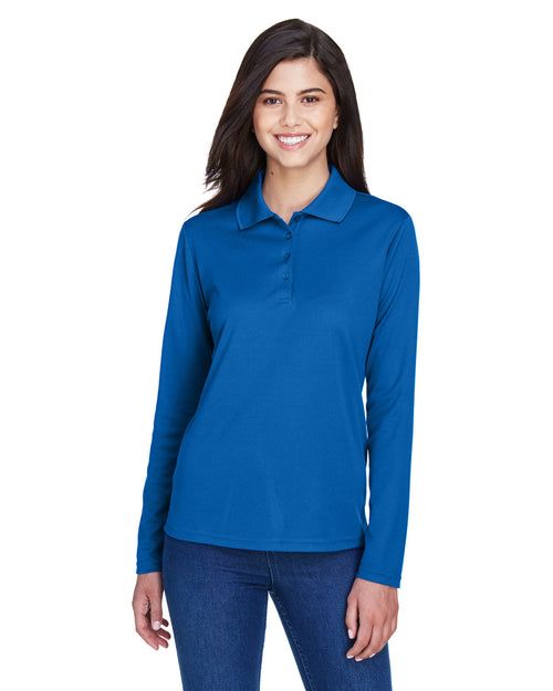Core 365 Ladies Pinnacle Performance Long-Sleeve Pique Polo