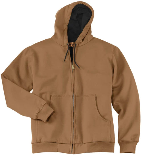 CornerStone Heavyweight Full-Zip Hooded Sweatshirt with Thermal Lining