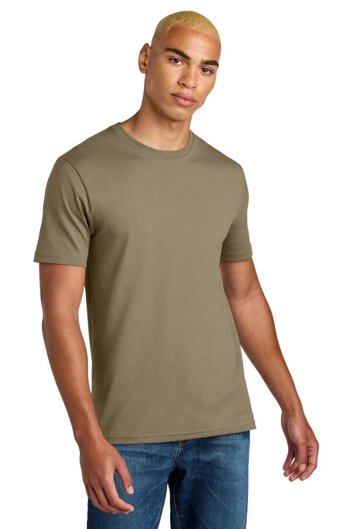 District Perfect Weight Icon Tee with custom logo embroidery