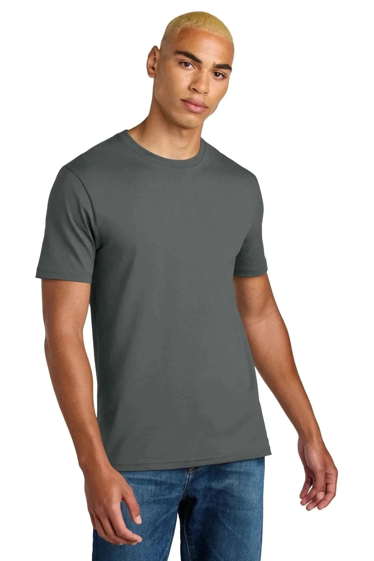 District Perfect Weight Icon Tee with custom logo embroidery