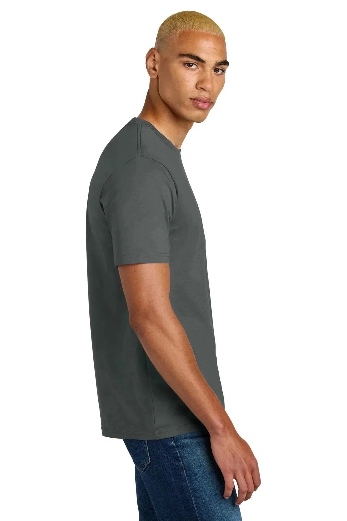 District Perfect Weight Icon Tee with custom logo embroidery