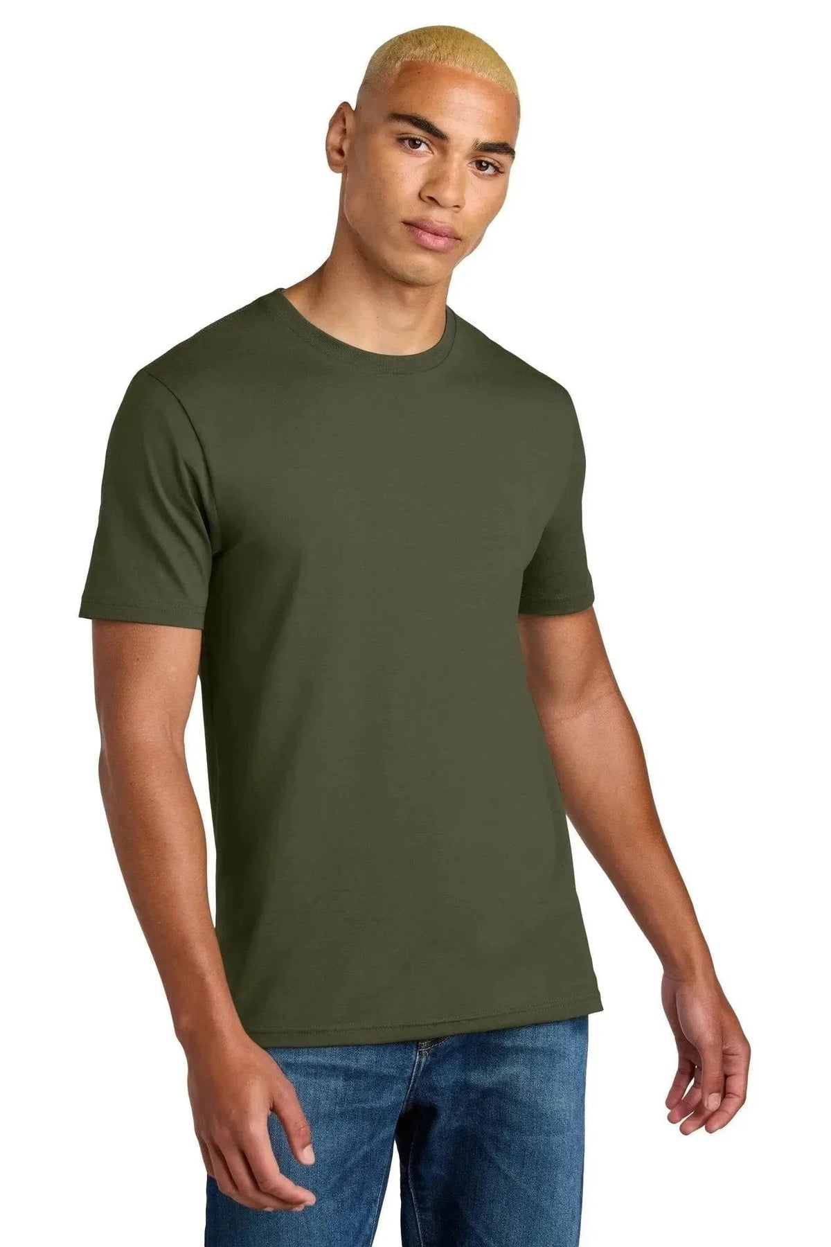 District Perfect Weight Icon Tee with custom logo embroidery