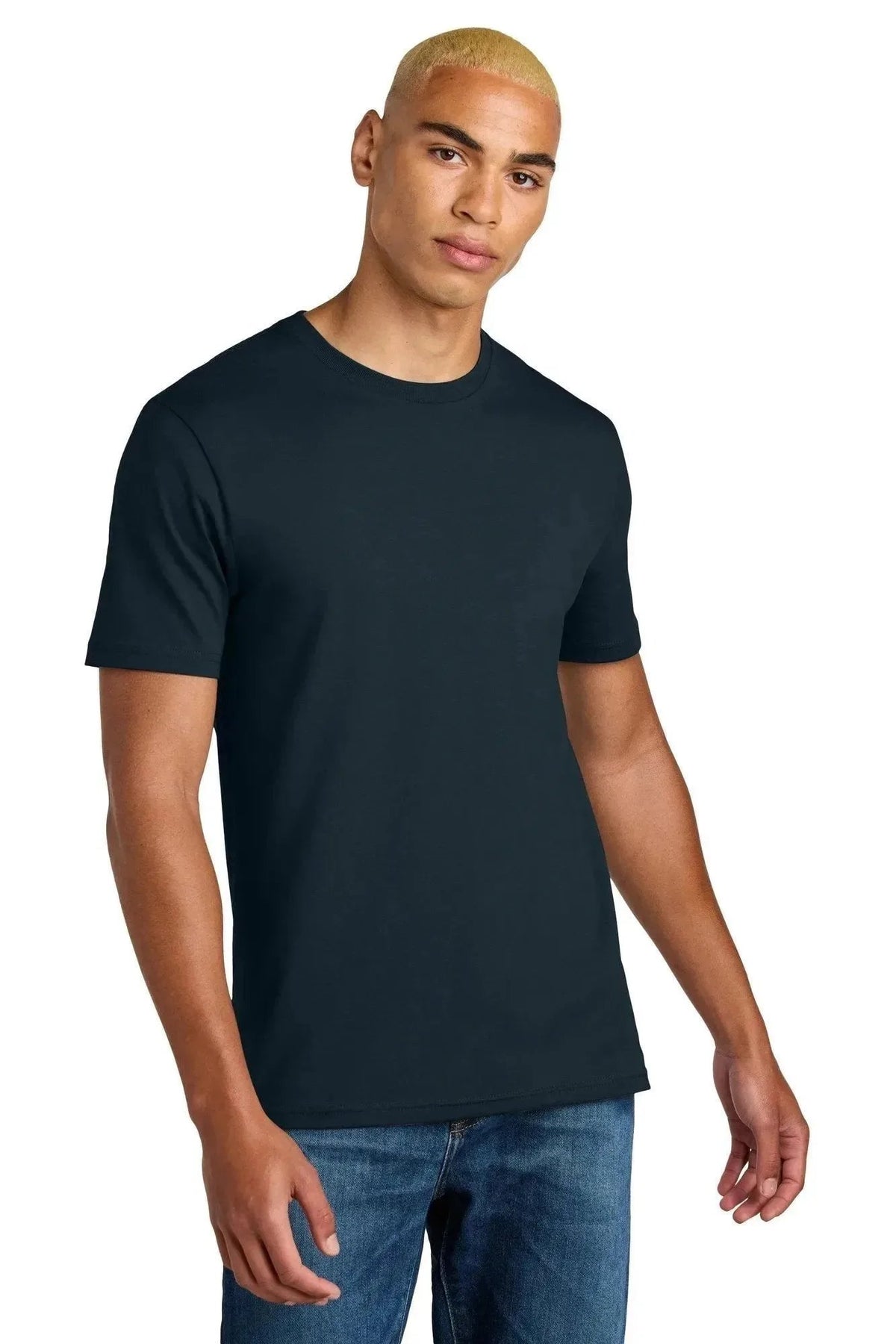District Perfect Weight Icon Tee with custom logo embroidery