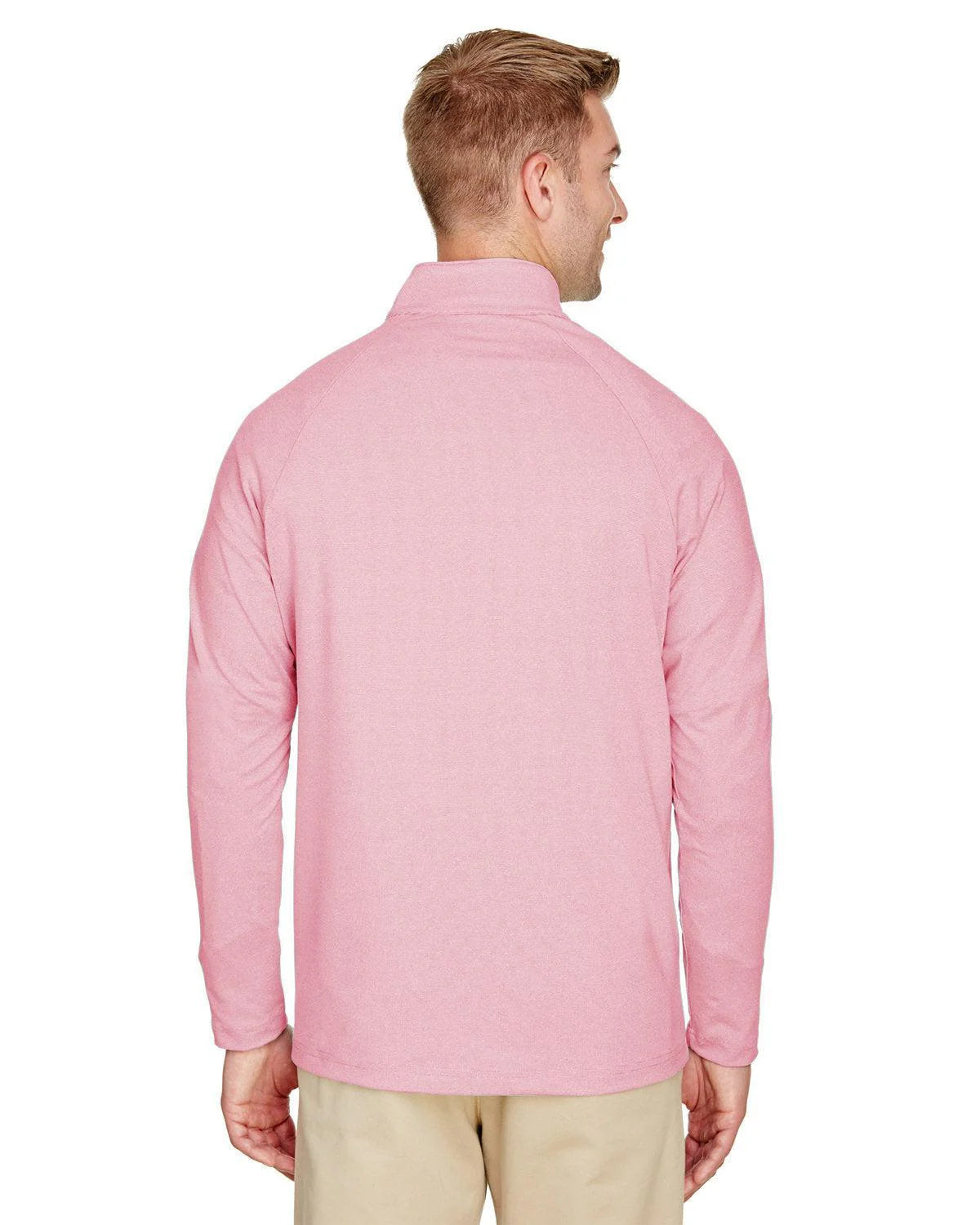 Devon & Jones CrownLux Performance Clubhouse Micro-Stripe Quarter-Zip