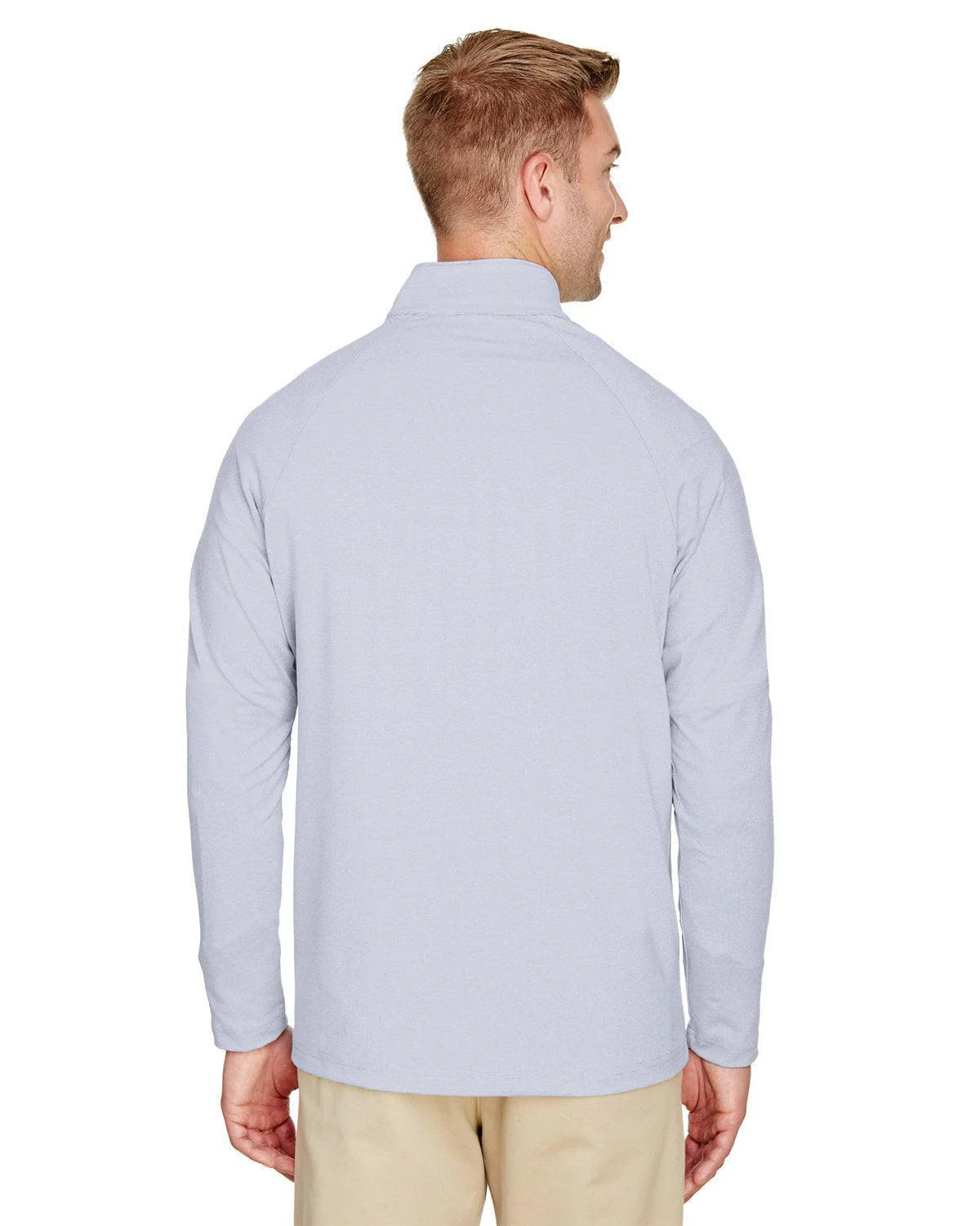 Devon & Jones CrownLux Performance Clubhouse Micro-Stripe Quarter-Zip