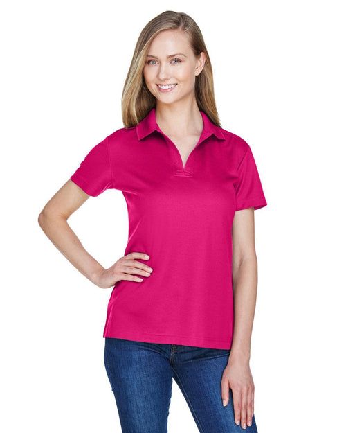 Devon & Jones Ladies CrownLux Performance Plaited Polo