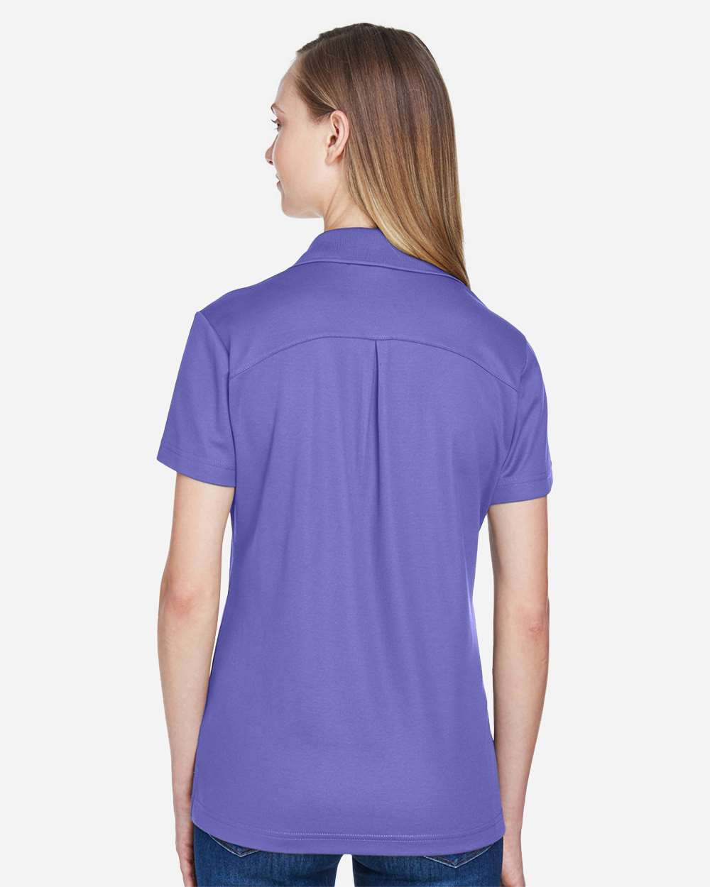 Devon & Jones Ladies CrownLux Performance Plaited Polo