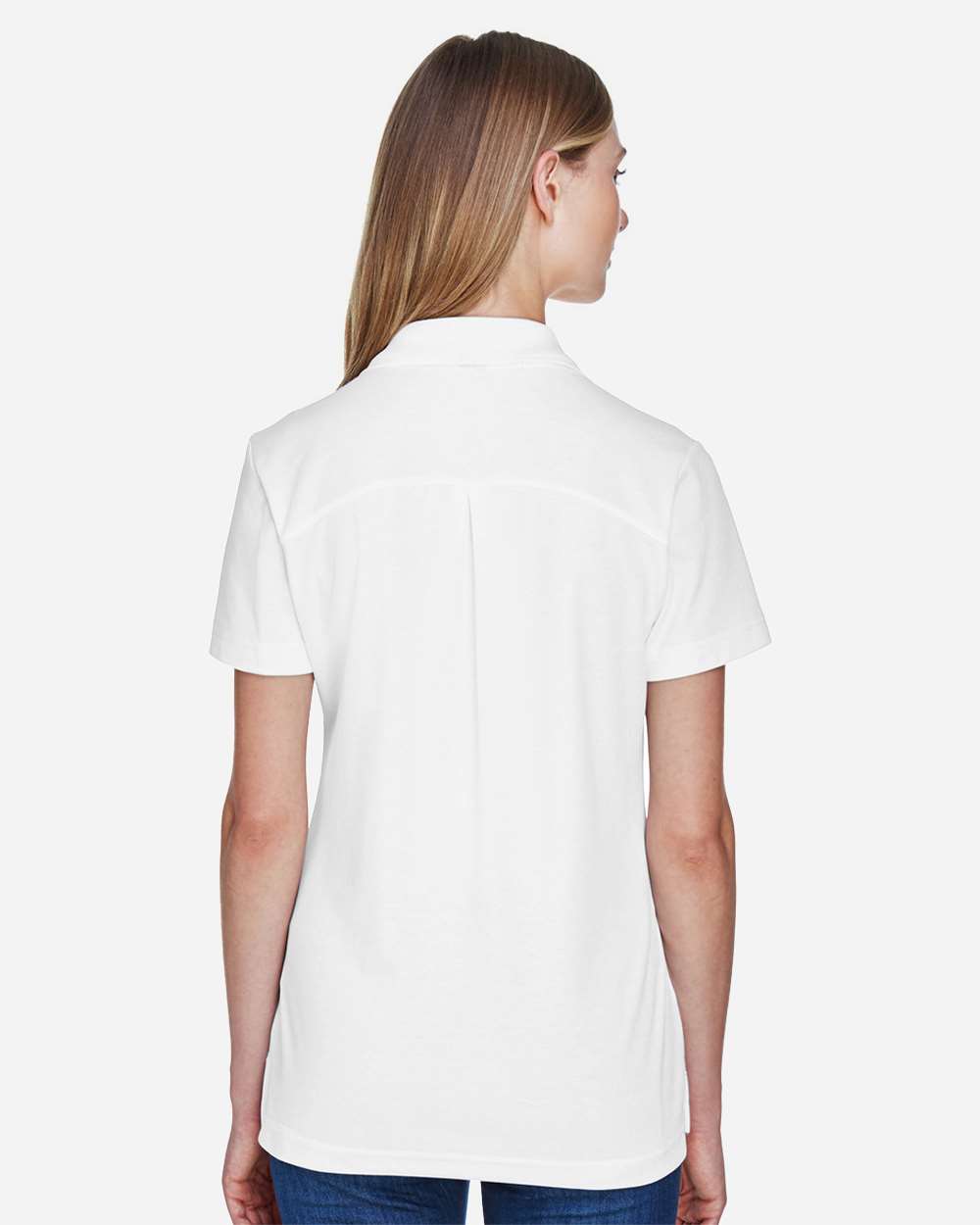 Devon & Jones Ladies CrownLux Performance Plaited Polo