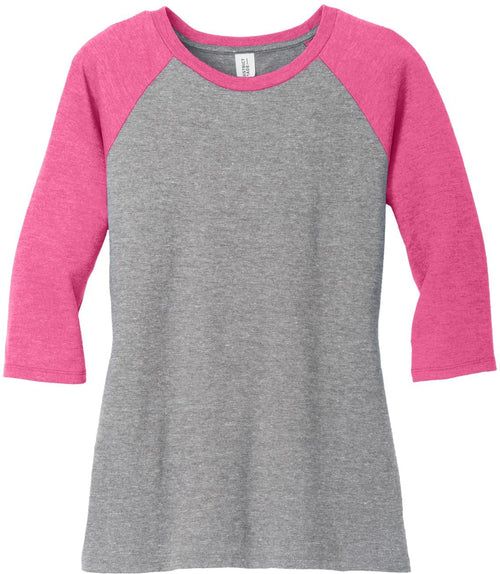 District Women’s Perfect Tri 3/4-Sleeve Raglan
