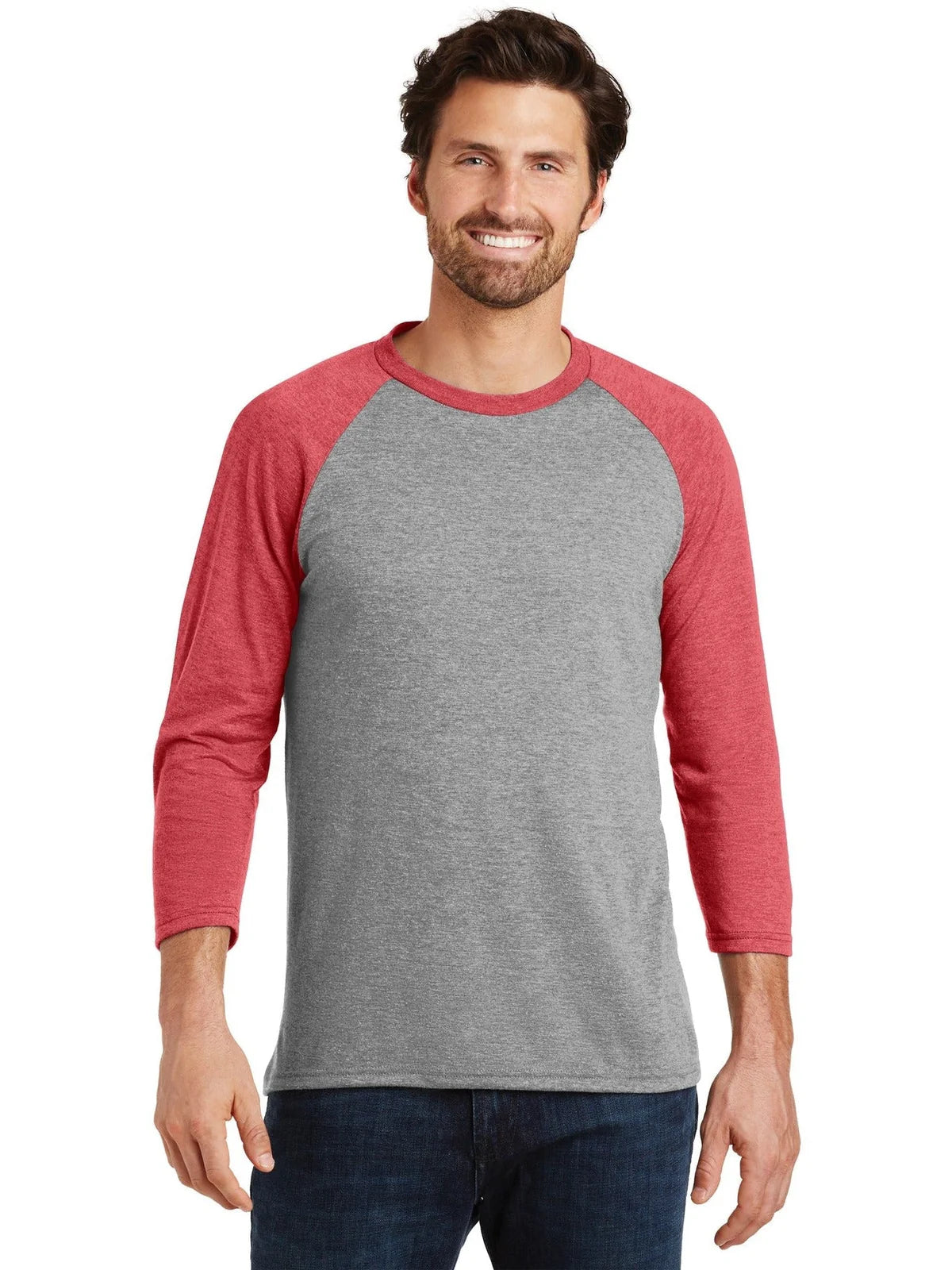District Perfect Tri 3/4-Sleeve Raglan