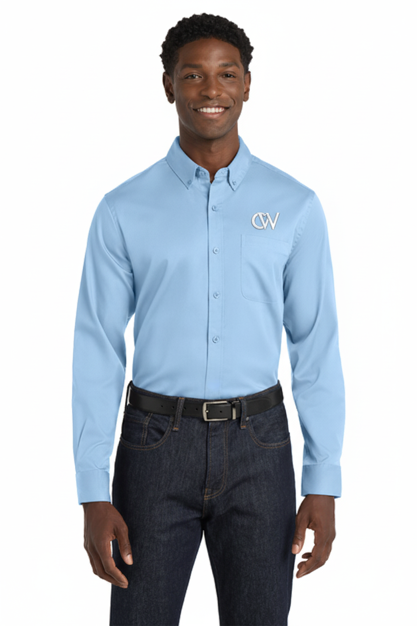 Port Authority Long Sleeve SuperPro React Twill Shirt