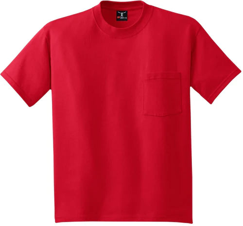 Hanes Beefy-T 100% Cotton T-Shirt with Pocket