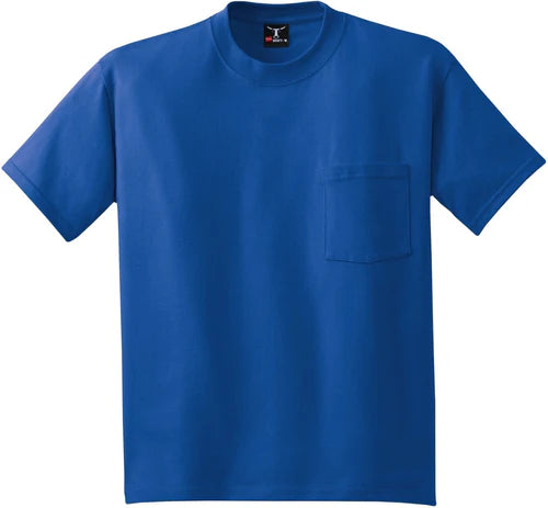 Hanes Beefy-T 100% Cotton T-Shirt with Pocket