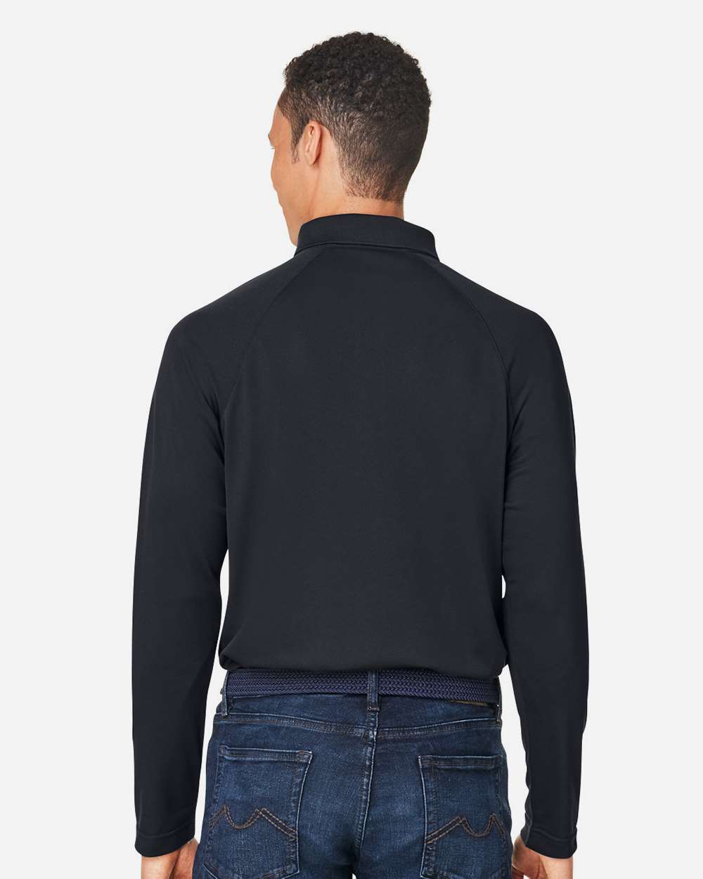 Harriton Charge Snag and Soil Protect Long Sleeve Polo