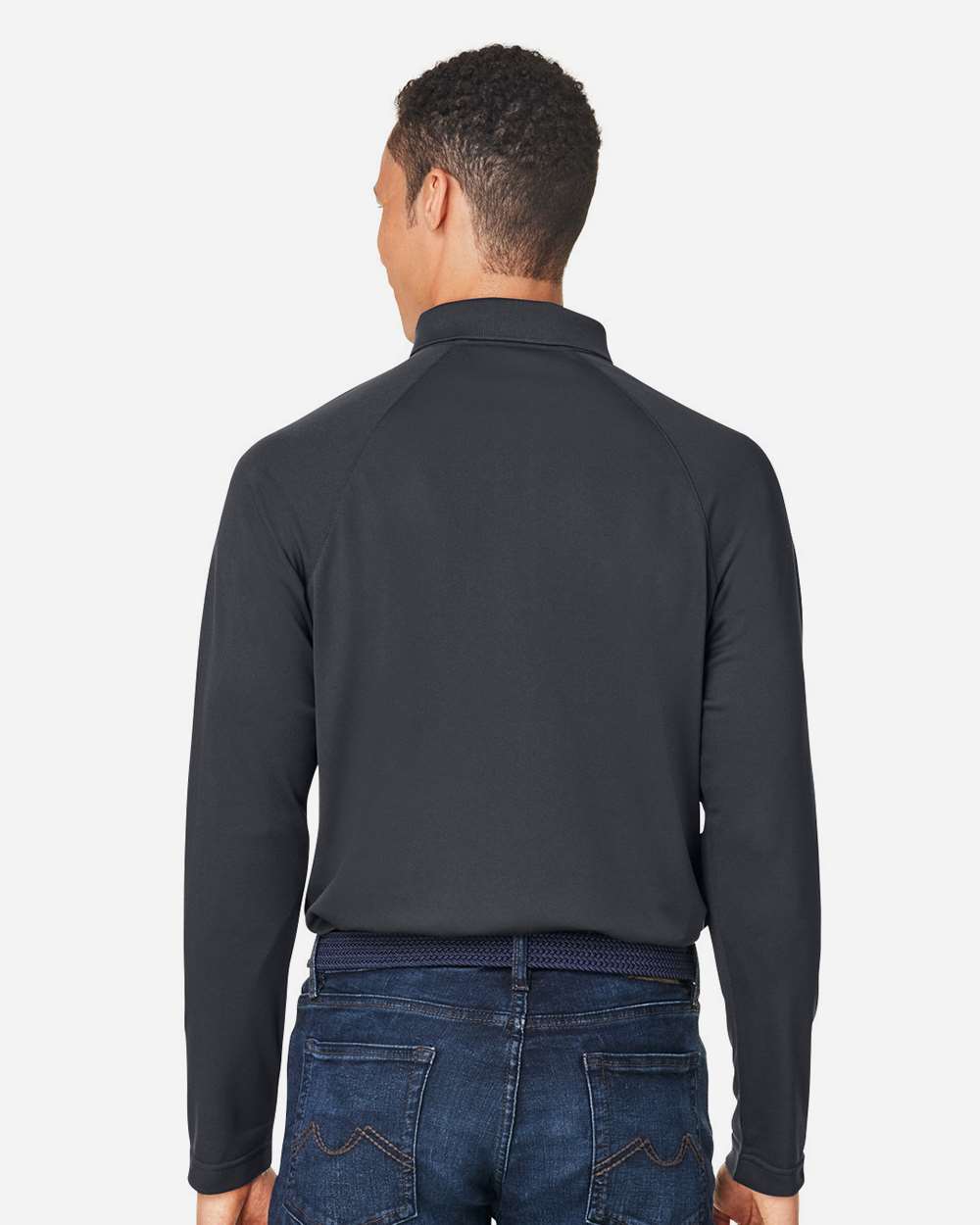 Harriton Charge Snag and Soil Protect Long Sleeve Polo