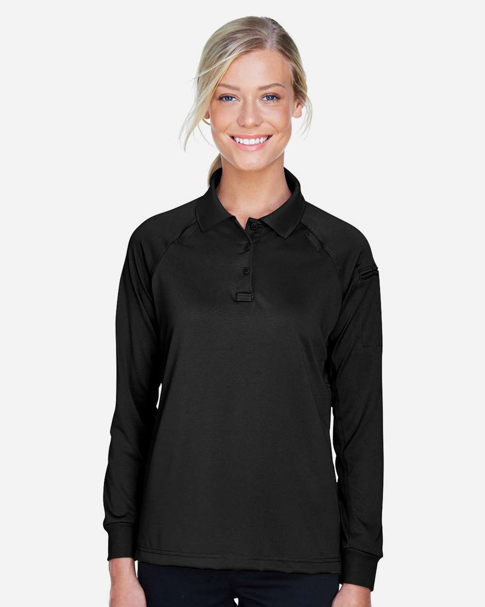 Harriton Women's Advantage Long Sleeve Tactical Polo