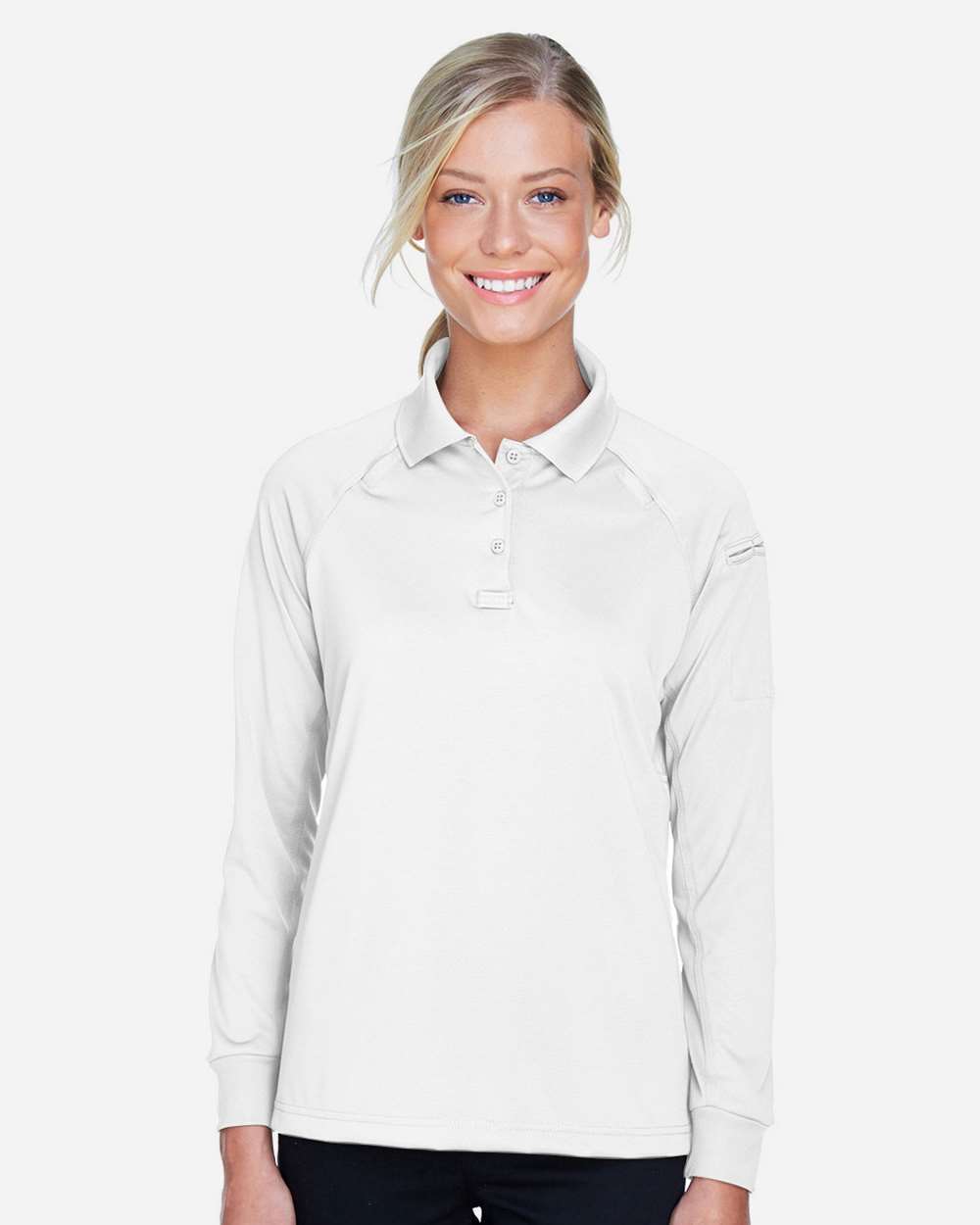 Harriton Women's Advantage Long Sleeve Tactical Polo