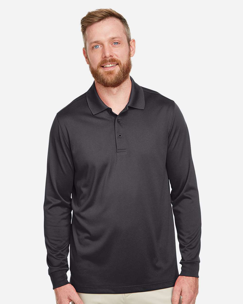Harriton Advantage Snag Protection Plus IL Long Sleeve Polo