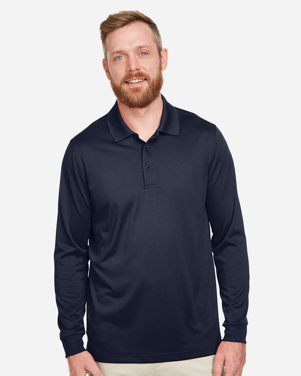Harriton Advantage Snag Protection Plus IL Long Sleeve Polo