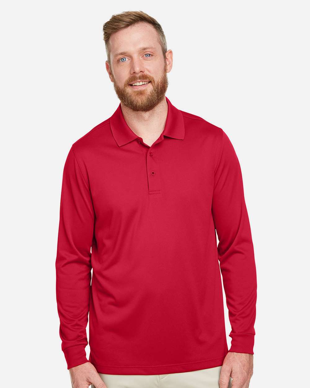 Harriton Advantage Snag Protection Plus IL Long Sleeve Polo