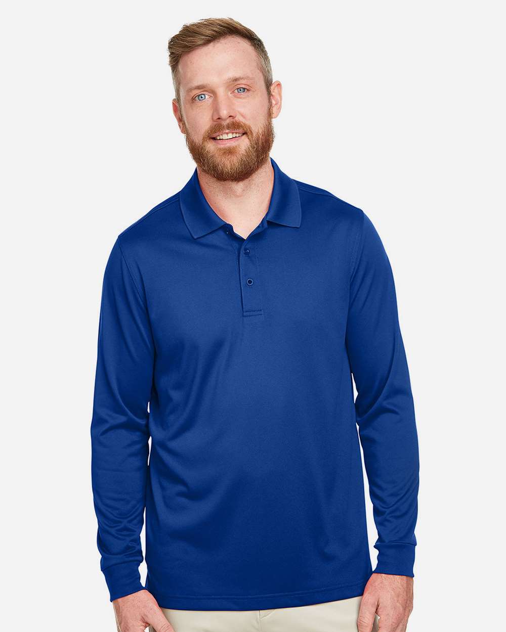 Harriton Advantage Snag Protection Plus IL Long Sleeve Polo