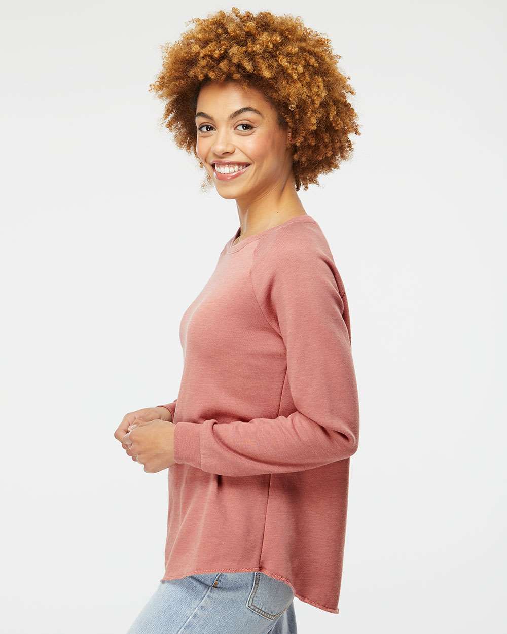 Independent Trading Co. Women's California Wave Wash Crewneck Sweatshirt