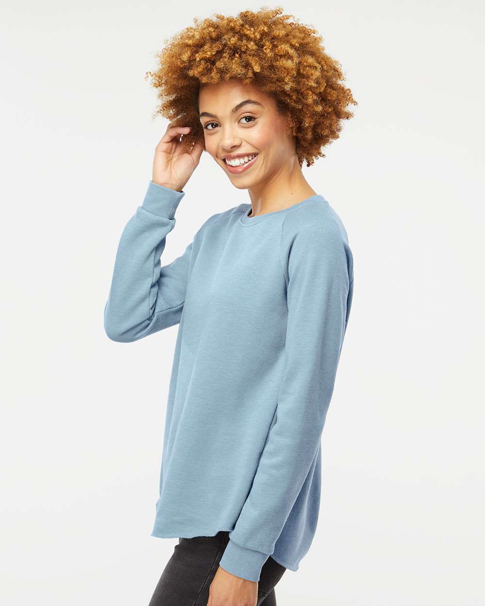 Independent Trading Co. Women's California Wave Wash Crewneck Sweatshirt