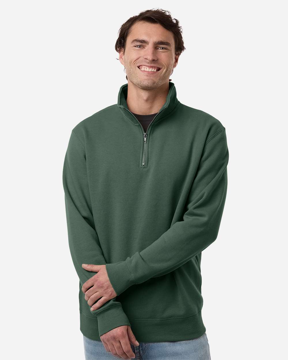 Independent Trading Co. Unisex 8.5 oz. Midweight Quarter-Zip Pullover