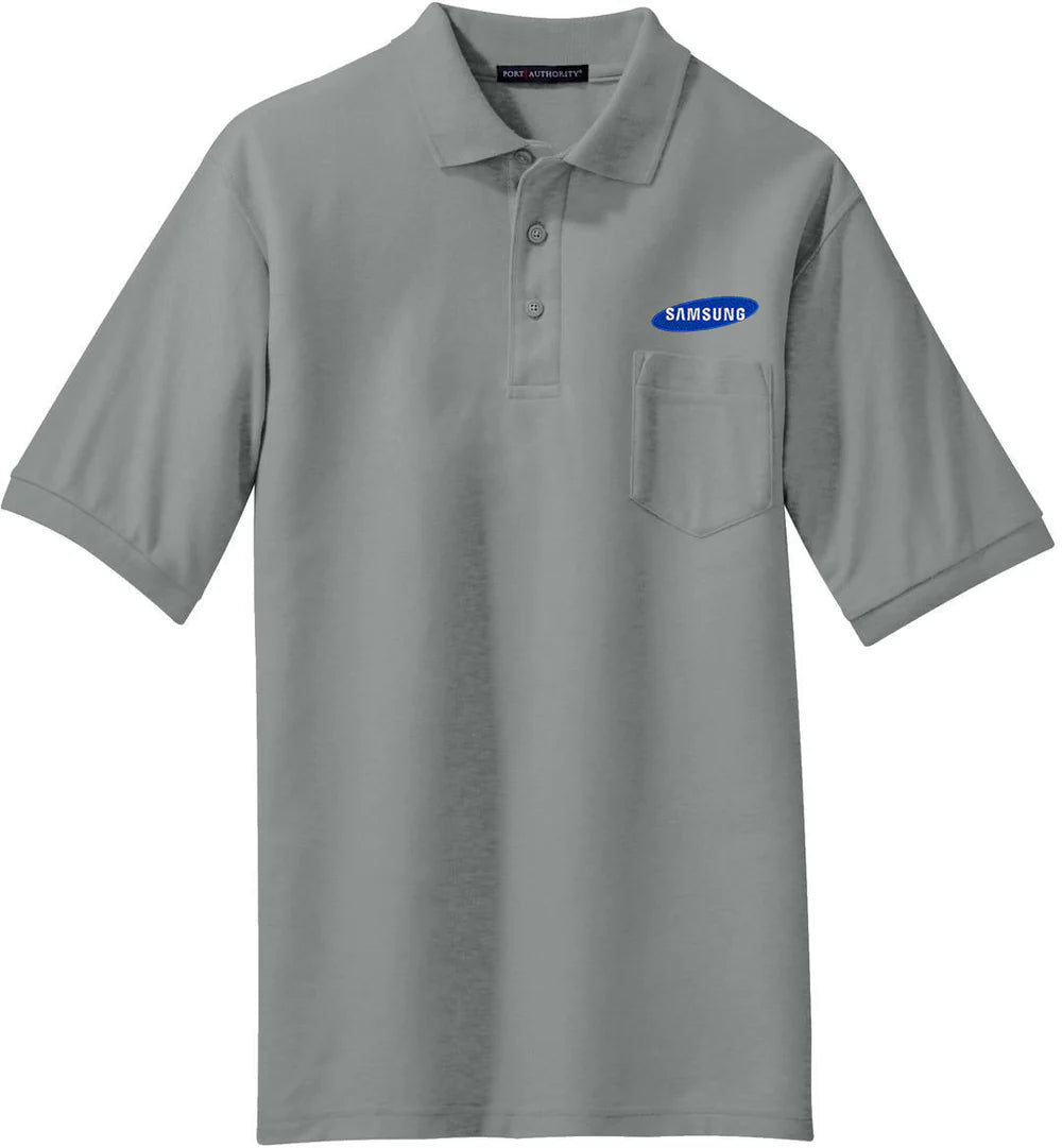 Port Authority Silk Touch Polo with Pocket