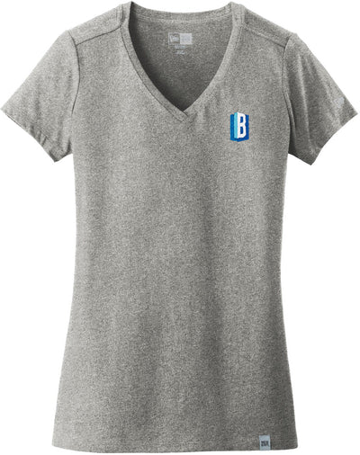 New Era Ladies Heritage Blend V-Neck Tee