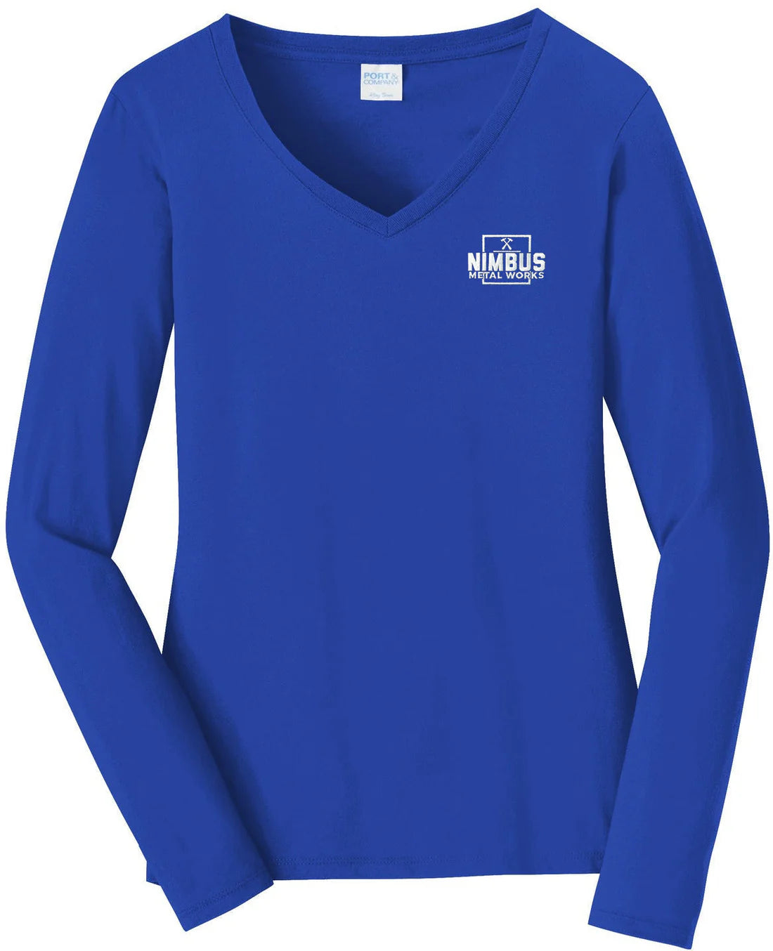 Port & Co Women's Long Sleeve Fan Favorite V-Neck Tee